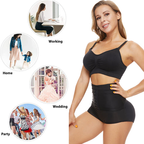 Women Push Up Booty Lifter Panty Fake Ass Bum Padded Shaper Shapewear Butt Lifter Panties with Pads Buttocks Hip Enhancer by NINGMI