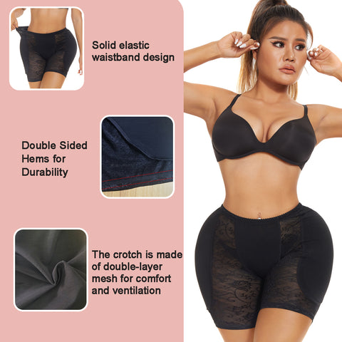 NINGMI Women Butt Lifter Body Shaper Underwear Shorts Women Control Paded Panties Hip Enhancer Waist Trainer Shapwear Lingerie