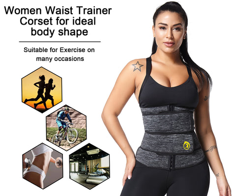 Waist Trainer Body Shaper Waist Trimmer Shaperwear Belt Women Slimming Tummy Control Belts Corset Sports Girdle Neoprene by NINGMI