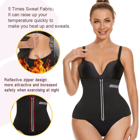 Waist Trainer Belt for Women Slimming Belt for Weight Loss Fat Burning Sweat Waist Band Waist Trimmer by NINGMI