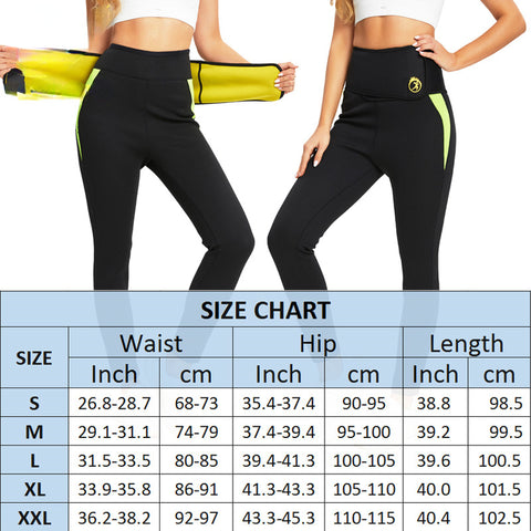 Hot Thermo Neoprene Sauna Women Pants Body Shapers Gym Workout Sweat Sauna Waist Trainer Belt Slimming Leggings Wholesale by NINGMI