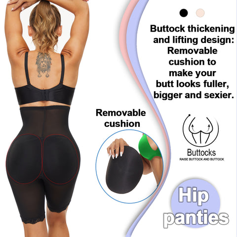 NINGMI Women Butt Lifter Panties Slimming Pants Waist Trainer Body Shaper Shapewear Tummy Control High Waist Shorts