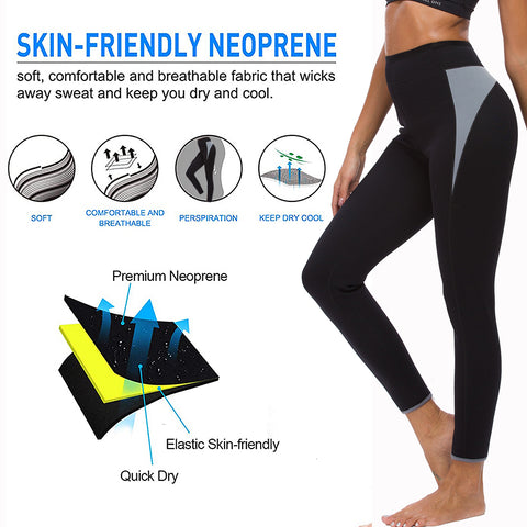 Waist Trainer Legging Shpaers Belt Workout Fitness Weight Loss Body Shaper Pants Women Slim Trimmer Sweat Sauna Shpewear by NINGMI