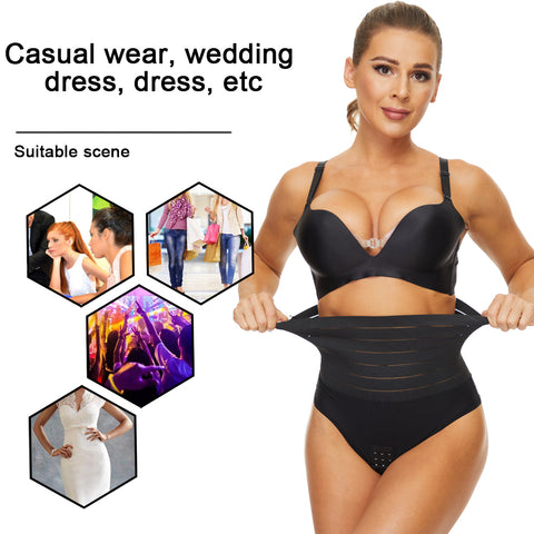 Hook Control Shapewear Women Seamless Postpartum Waist Trainer Slimming Panties Sexy Belly Cinchers Weight Loss Underwear by NINGMI