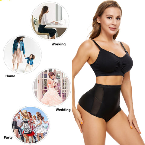 Hight Waist Seamless Thong Panty Butt Lifter Tummy Control Shapewear Panties Invisible Control Body Shaper Body Underwear by NINGMI