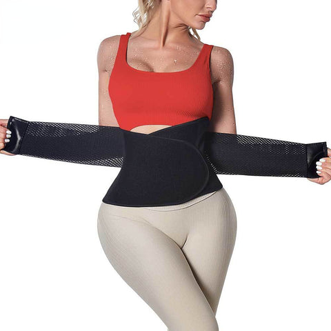 Sweat Belt for Women Waist Trainer Weight Loss Waist Cincher Trimmer Belly Girdles Corset Fat Burner Neoprene Band Sport by NINGMI