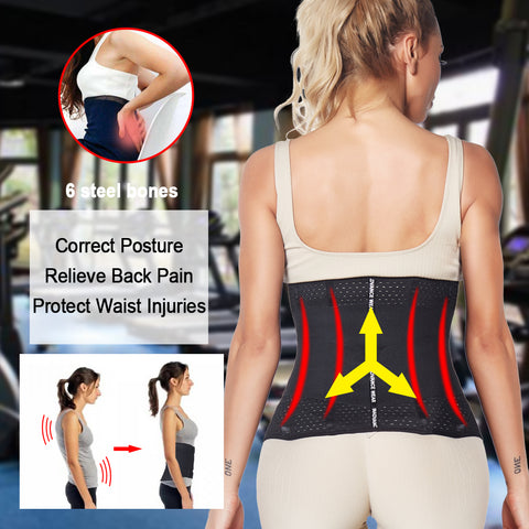 Waist Trainer Corset Body Shaper Slimming Belt Neoprene Sauna Sweat Tummy Control Women Shapers Slimmer Trimmer Shapewear by NINGMI