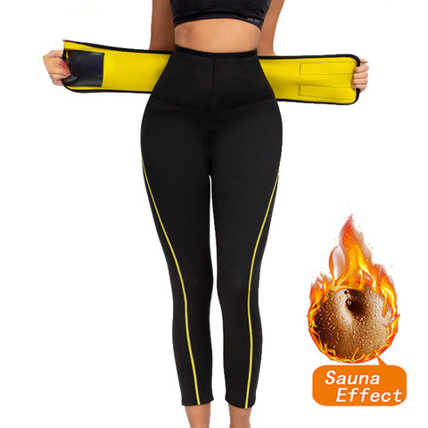 Neoprene Legging Women Shaper High Waist Trainer Pants Slimming Sauna Sweat Belt Gym Hot Thermo Fitness Pant Fat Burning by NINGMI