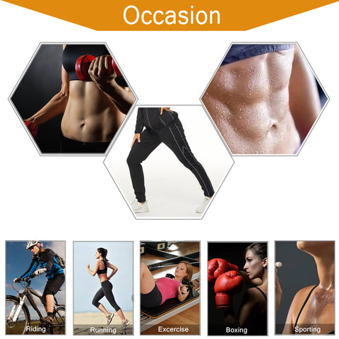 Sauna Pants Women Sweat Yoga Sports Leggings Gym Waist Trainer Tight Trimmer Fat Burn Trousers High Waist Slimming Shorts by NINGMI