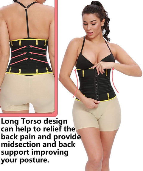 Rejsumi Womens Waist Trainer Neoprene Sauna Sweat Belt for Workout Fitness Shapewear Tummy Control Girdle