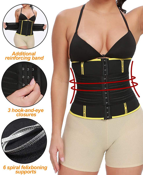 Rejsumi Womens Waist Trainer Neoprene Sauna Sweat Belt for Workout Fitness Shapewear Tummy Control Girdle