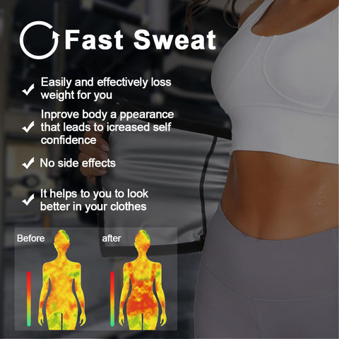 Sauna Band Waist Trainer for Women Weight Loss Sweat Girdle Waist Cincher Slimming Corset Belly Control Body Shaper by NINGMI