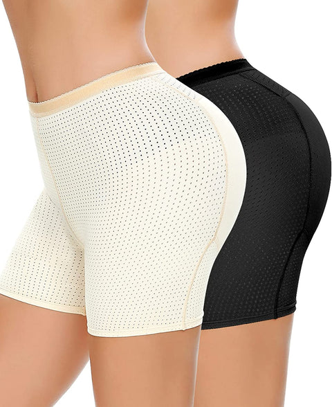 NINGMI Womens Butt Lifter Seamless Hip Enhancer Underwear Booty Pads Shaper Boyshorts