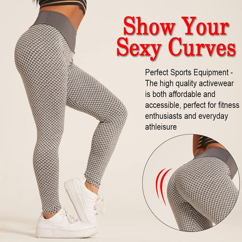 NINGMI Womens Yoga Pants Workout Jeggings Butt Lifting High Waisted Yoga Pants TikTok Seamless Leggins Tummy Control