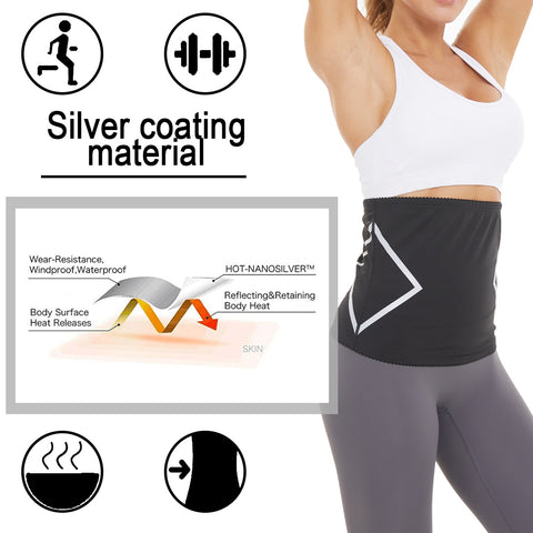 Sauna Band Waist Trainer for Women Weight Loss Girdle Waist Cincher Trimmer Slimming Corset Sweat Belly Belt Body Shaper by NINGMI
