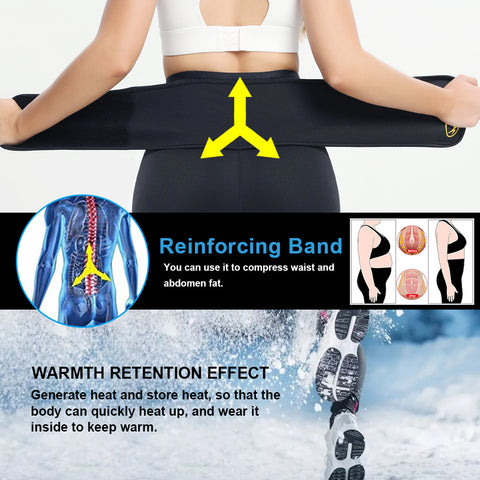 Hot Thermo Neoprene Sauna Women Pants Body Shapers Gym Workout Sweat Sauna Waist Trainer Belt Slimming Leggings Wholesale by NINGMI