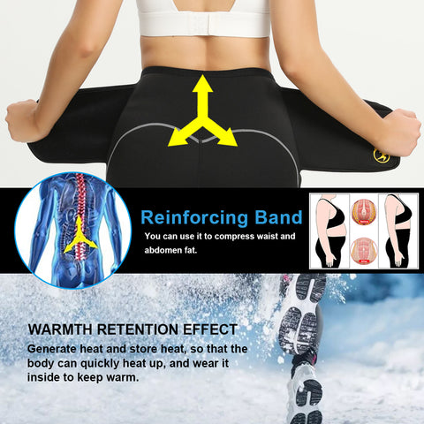 Women Neoprene Sauna Pant Slimming Waist Trainer Gym Pants Capris Sports Leggings Body Shaper Slim Hight Waisted Shorts by NINGMI