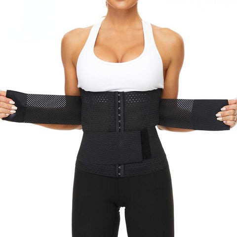 Woemns Waist Trainer Corset Trimmer Belt Slimming Body Shaper Belly Reduction Sauna Hot Sweat Girdle Workout Lose Weight by NINGMI
