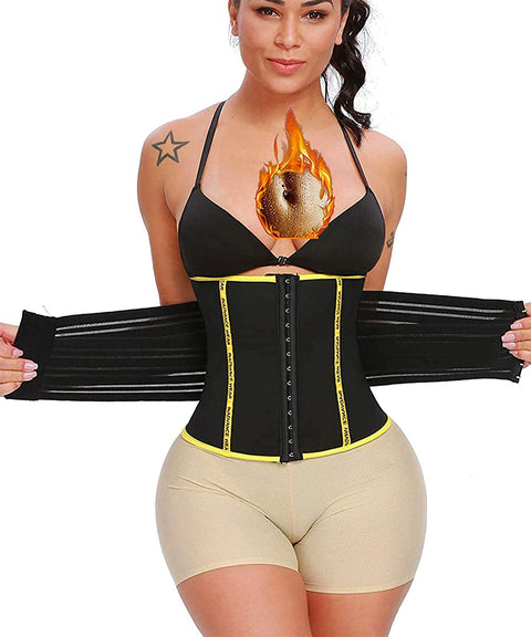Rejsumi Womens Waist Trainer Neoprene Sauna Sweat Belt for Workout Fitness Shapewear Tummy Control Girdle