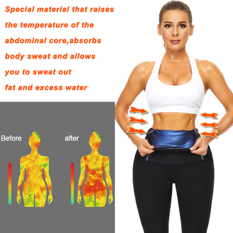 Waist Trainer for Women Weight Loss Waist Cincher Trimmer Belly Control Belt Slimming Wrap Body Shaper Gym Sweat Gridle by NINGMI