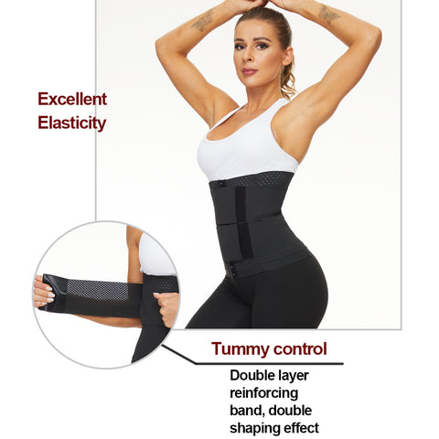 Woemns Waist Trainer Corset Trimmer Belt Slimming Body Shaper Belly Reduction Sauna Hot Sweat Girdle Workout Lose Weight by NINGMI