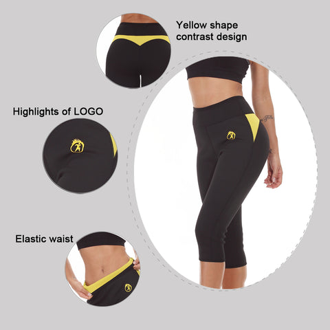 Women Body Shaper Workout Waist Trainer Butt Lifter Tights Capris Hot Pants Tummy Control Panties Hot Neoprene Pants Slim by NINGMI