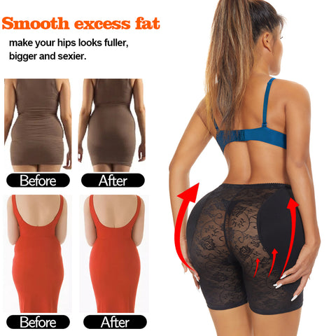 NINGMI Women Butt Lifter Body Shaper Underwear Shorts Women Control Paded Panties Hip Enhancer Waist Trainer Shapwear Lingerie