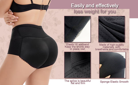 Fake Ass Seamless Women Body Shaper Slimming Panties Shapewear Hip Enhancer Booty Pad Push Up Butt Lifter Pant Underwear by NINGMI