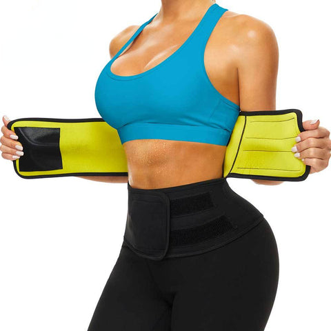 Sauna Strap Waist Trainer for Women Weight Loss Sweat Waist Cincher Slimming Corset Fat Burner Belly Belt Body Shaper by NINGMI