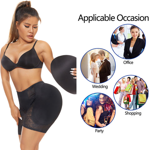 NINGMI Women Butt Lifter Body Shaper Underwear Shorts Women Control Paded Panties Hip Enhancer Waist Trainer Shapwear Lingerie