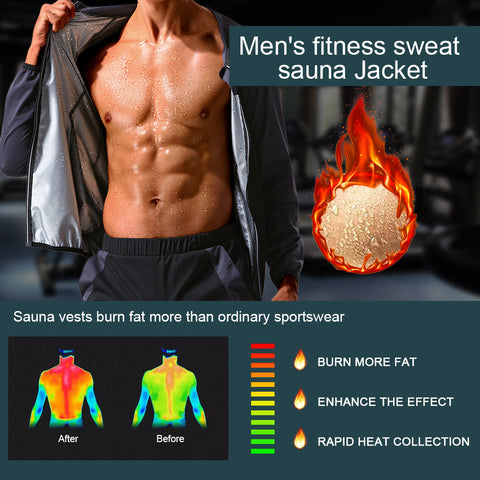 Hot Sauna Shirt with Zipper Waist Trainer Slimming Shirt for Weight Loss Running Fitness Training Sweating Run Sports Top by NINGMI