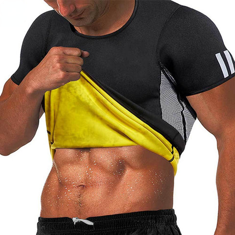 Mens Gym Body Tank Tops Shaper Vest Slimming Underwear Sauna Waist Trainer Belt Sweat Cinchers Loss Shirt Strap Shapewear by NINGMI