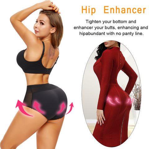 Women Butt Lifter Hip Pads Booty Enhancer Thigh Slim Trimmer Underwear High Waist Trainer Body Shaper Tummy Shapewear by NINGMI