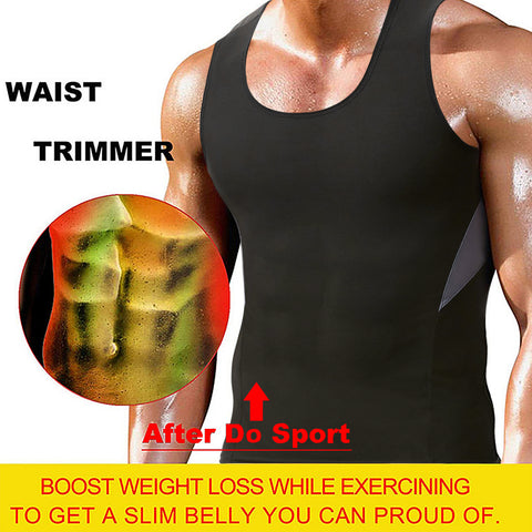 Men Shapewear Waist Trainer Vest Hot Sauna Suits Thermo Sweat Tank Tops Body Shaper Slimming Weight Loss Workout Shirt by NINGMI