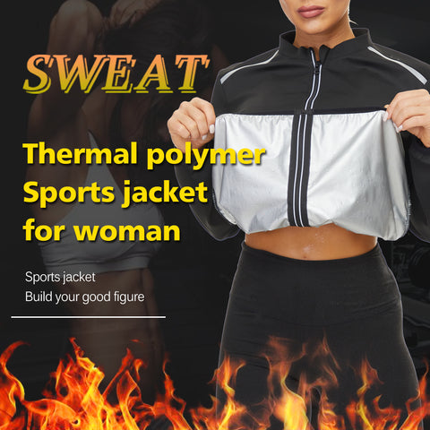 Neoprene Sauna Slimming Sauna Shirt Sweat Thermal Fat Burn Body Shapers Womens Fitness Weight Loss Zipper Tops Shapewear by NINGMI