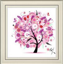 NINGMI Golden panno,Needlework,DIY DMC Cross stitch,Sets For Embroidery kit,four season tree cotton thread home Counted Cross-Stitching