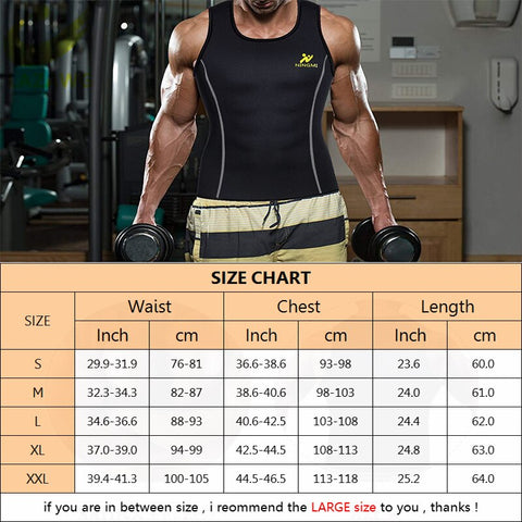 Mens Sauna Sweat Suits Gym Body Shaper Slimming Underwear Waist Trainer Corsets Fitness Vest Underwear Fat Burner Workout by NINGMI