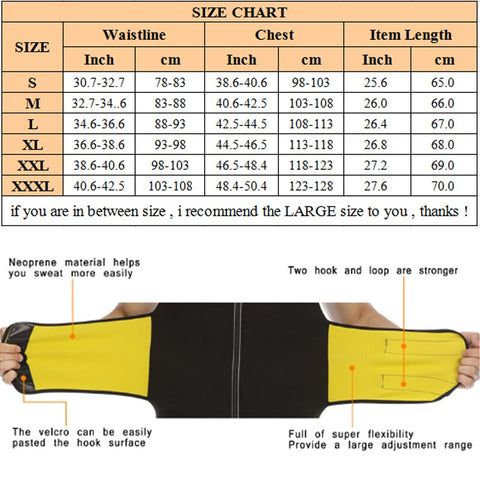 Sports Vet  Mens Slimming Belt Fitness Waist Trainer Tights Weight Loss Neoprene Sauna Body Shaper Tank Top by NINGMI