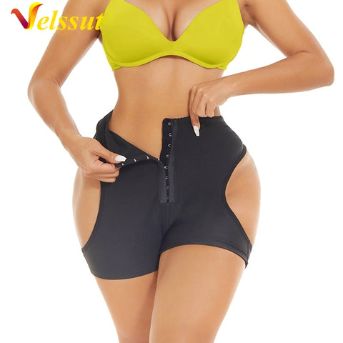 NINGMI Women Butt Lifter Shaper Panties Woman Midle Waist Belly Shapers Corset Slimming Femme Corrective Body Shapewear