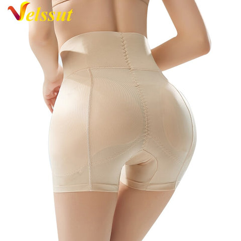 NINGMI Women High Waist Trainer Body Shaper Tummy Shapewear Butt Lifter Hip Pads Booty Enhancer Thigh Slim Trimmer Underwear