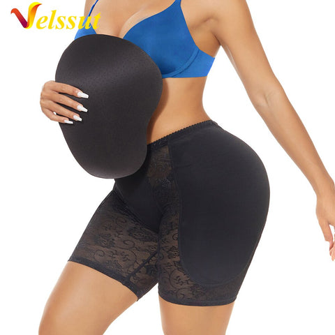 NINGMI Women Low Waist Hip Enhancer Shaper Fake Ass Panties Foam Padded Butt Lifter Booty Underpants Women Cotton Shapewear