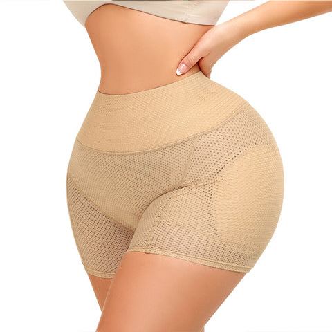 NINGMI Women Low Waist Hip Enhancer Shaper Fake Ass Panties Foam Padded Butt Lifter Booty Underpants Women Cotton Shapewear