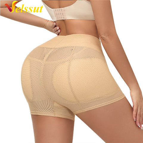 NINGMI Women Hip Enhancer Control Panties High Waist Seamless Butt Lifters Push Up  Body Shaper Sexy Plus Size Shapewear