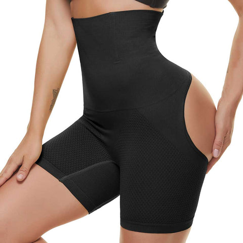 NINGMI Women Butt Lifter Shaper Panties Woman Midle Waist Belly Shapers Corset Slimming Femme Corrective Body Shapewear