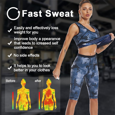 LANFEI Sauna Suit for Women Shapewear Set Waist Trainer Slimming Vest Body Shaper for Weight Loss Fitness Corset Slim Shapewear