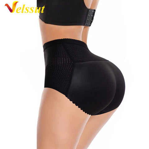 NINGMI Women Hip Enhancer Control Panties Seamless Butt Lifter Push Up Big Padded Shorts Body Shaper Mesh Body Shapewear