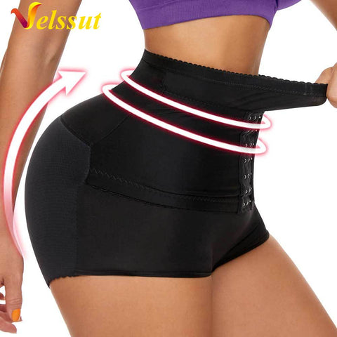 NINGMI Women Butt Lifter Panties Hip Ehancer Shorts Removable Pads Seamless Booty Lifting Underwear Tummy Control Body Shaper