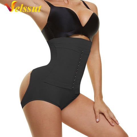 NINGMI Women Butt Lifter Shaper Panties Woman Midle Waist Belly Shapers Corset Slimming Femme Corrective Body Shapewear
