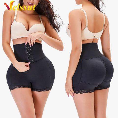 NINGMI Women Butt Lifter Body Shaper Underwear Shorts Women Control Paded Panties Hip Enhancer Waist Trainer Shapwear Lingerie