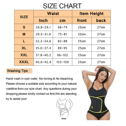 Sauna Band Waist Trainer for Women Weight Loss Sweat Girdle Waist Cincher Slimming Strap Corset Fat Burner Body Shaper by NINGMI